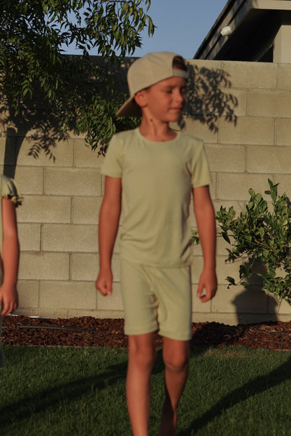 Sea Glass Rib Shorts Set